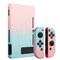 For Nintendo Switch Protective Case, Hard Dockable Shell Cover Skin for Girls, Pink and Blue